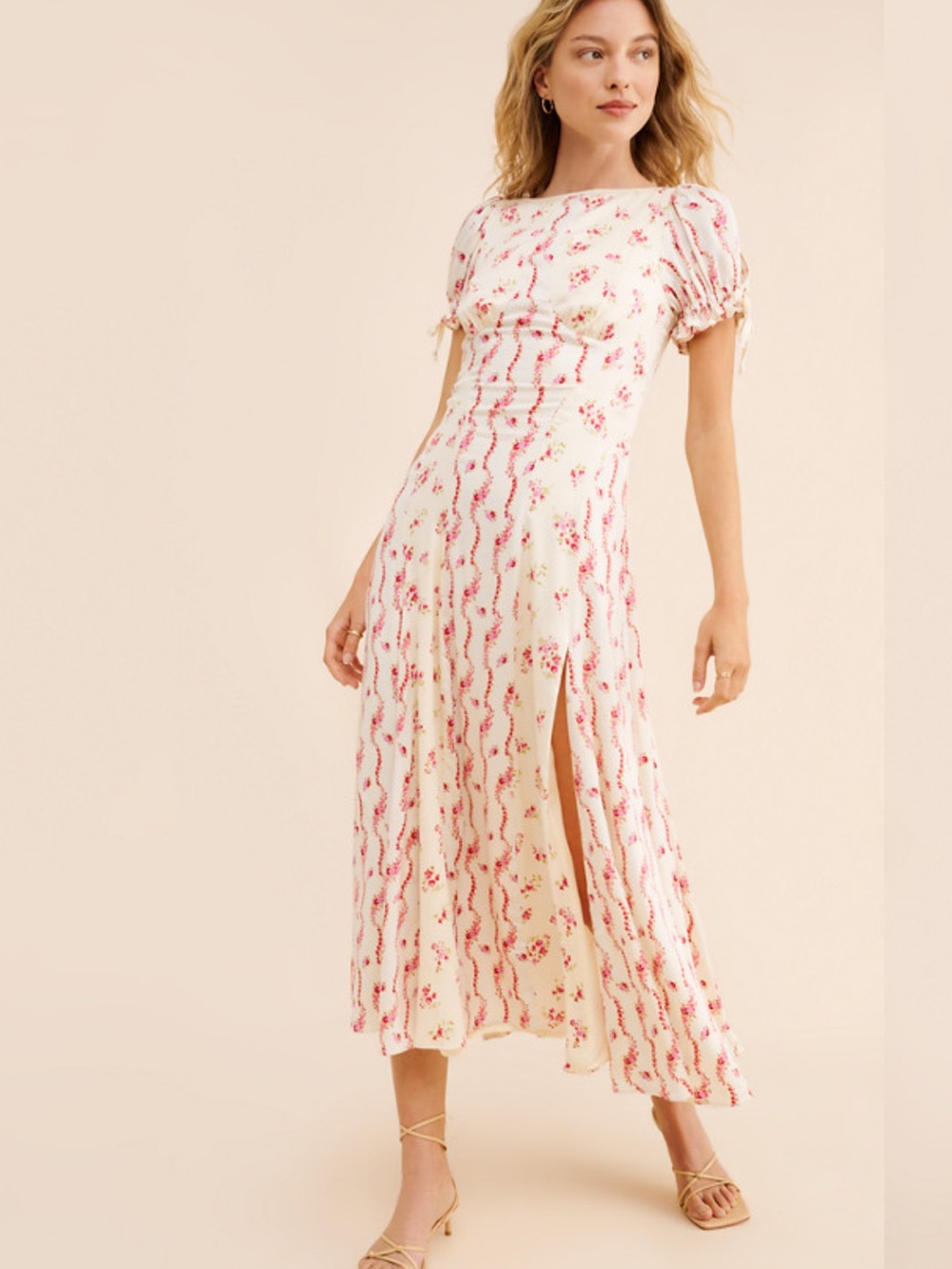 Free People Magdalena Floral Midi Dress 6